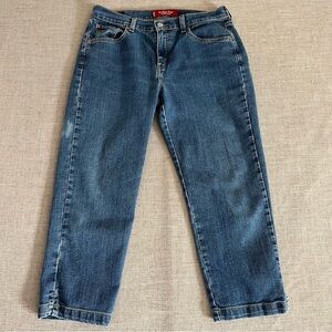 Levi’s Classic Slim Stretch Jeans Crop Women’s 12 Slim Blue Medium Wash Denim